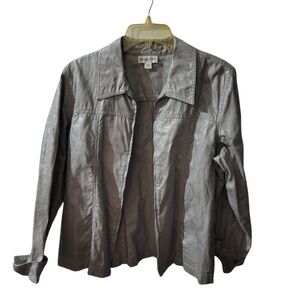 Coldwater Creek Metallic Gray Blazer